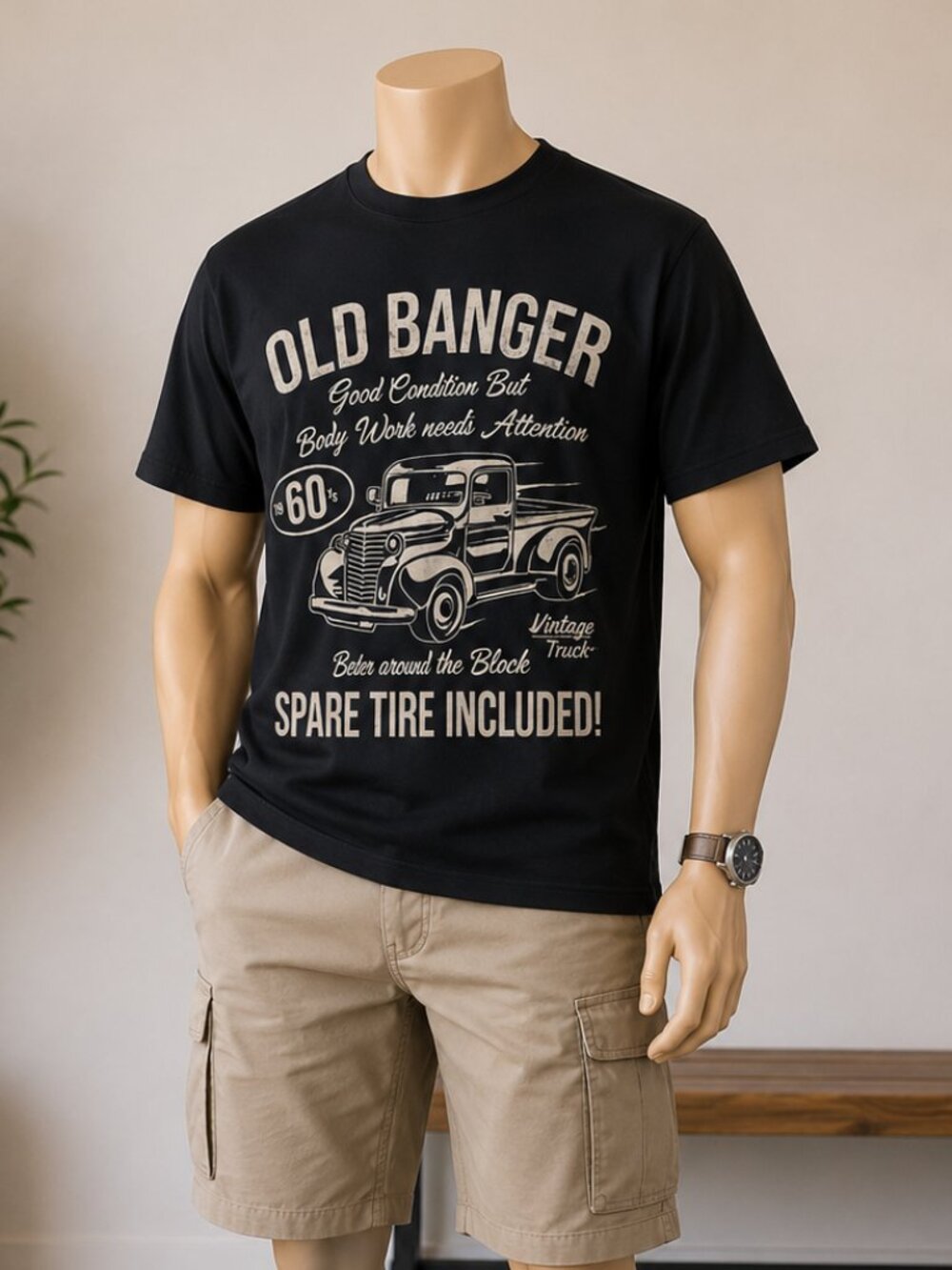 Vintage Truck Graphic T-Shirt – Men’s Size L